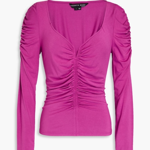 Veronica Beard Tops - Veronica‎ Beard Women's Pink Ruched Top